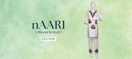 The Best Kashmiri Aari-Work Cotton Co-ord Set for Women Online - Shopping in Kashmir