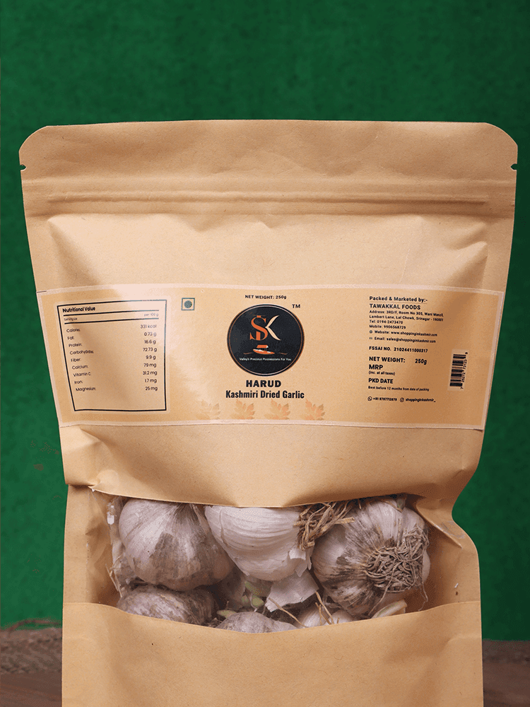 Harud Kashmiri Dried Garlic(250gm) - Shopping in Kashmir