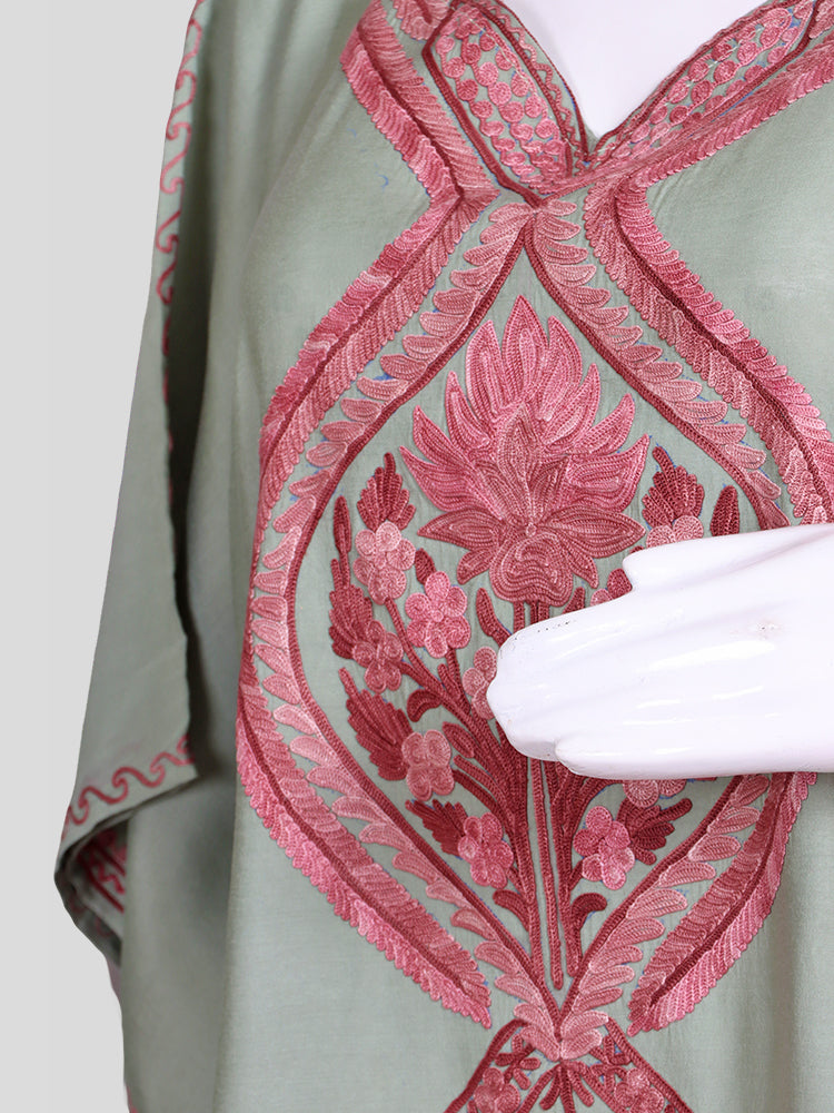 Zariya Pastel Mint Green Silk Trio Edit - Kurti, Kaftan Set, & Coord Set