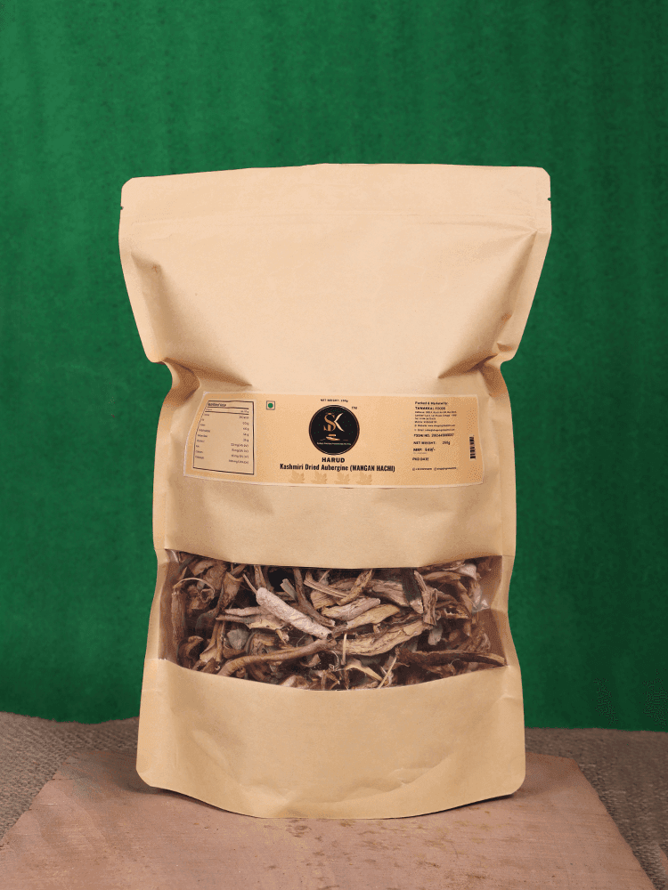Harud Kashmiri Dried Aubergine (Wangan Hachi) 250gm - Shopping in Kashmir