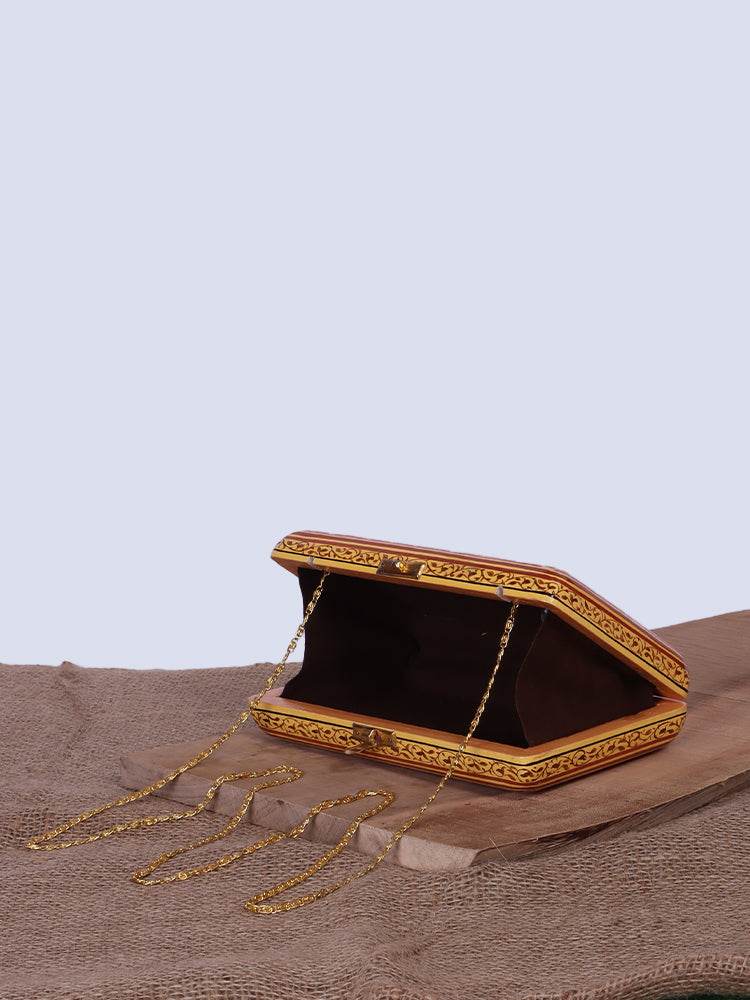 Persian Papier Mache Clutch - Shopping in Kashmir