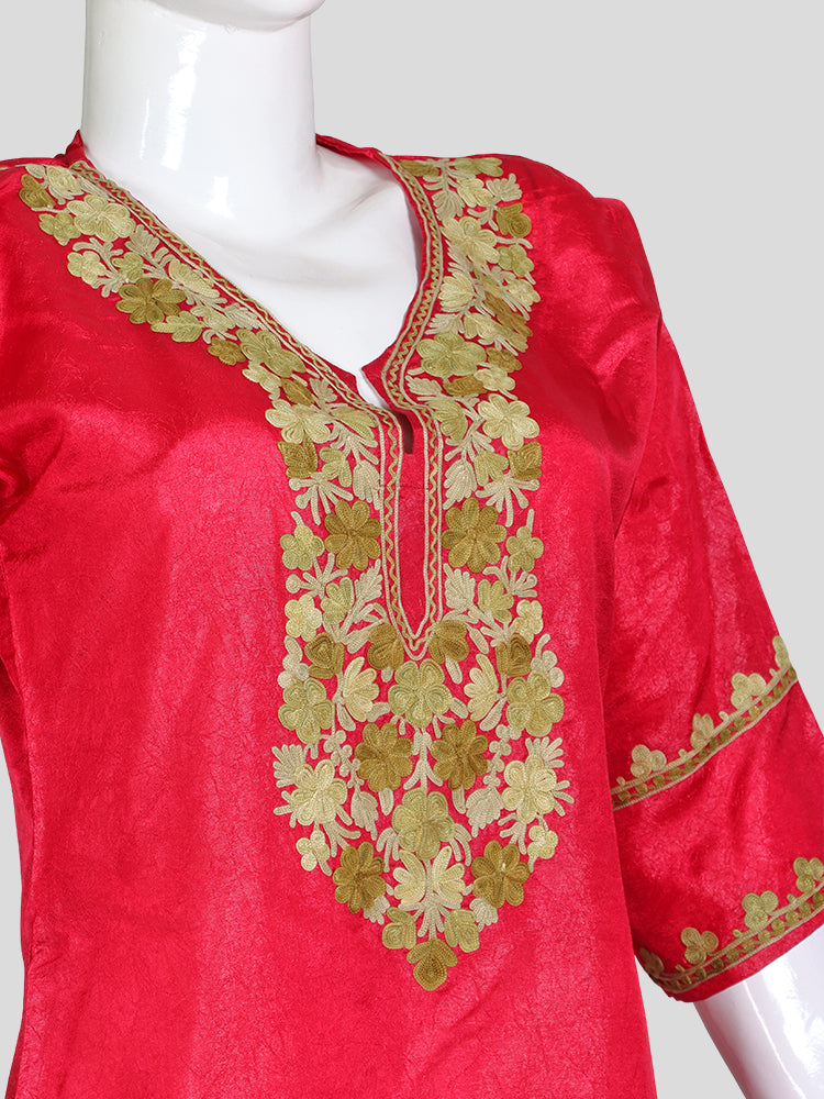 Zariya Rani Pink Silk Twins - Coord Set & Kurti