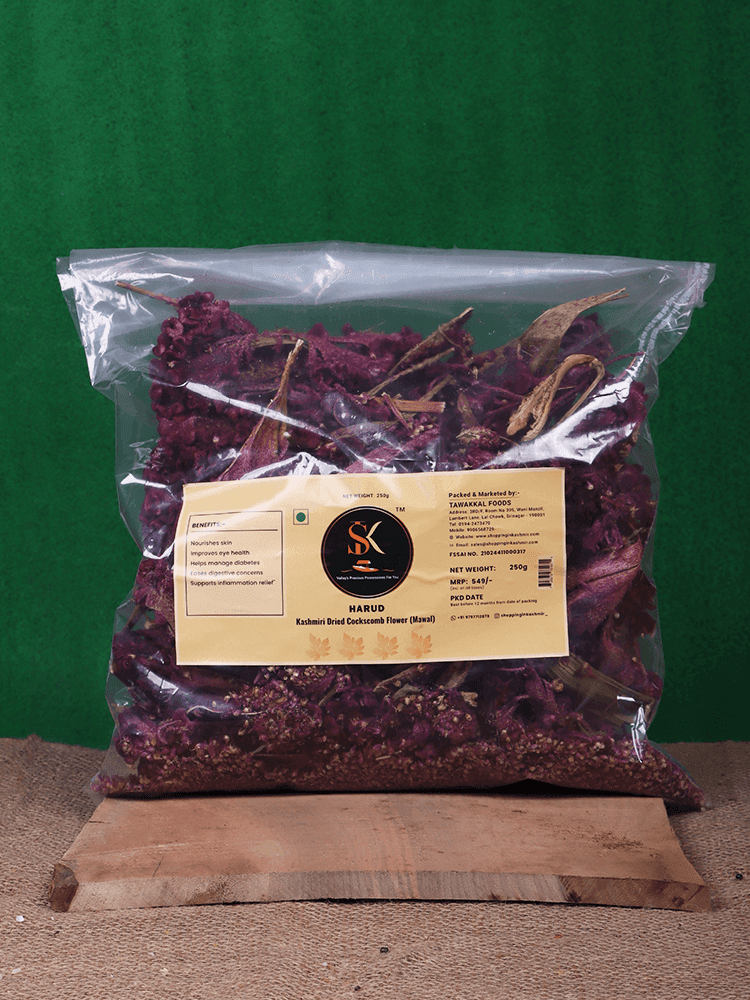 Harud Kashmiri Dried Cockscomb Flower (Mawal) - Shopping in Kashmir