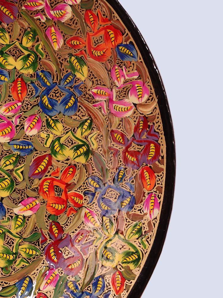 Gaasihdaar Papier Mache Wall Plate - Shopping in Kashmir