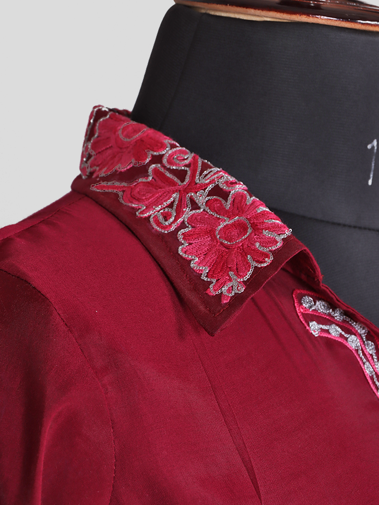 Zariya Blush-Red Silk Trio Edit - Kurti, Kaftan Set, & Coord Set