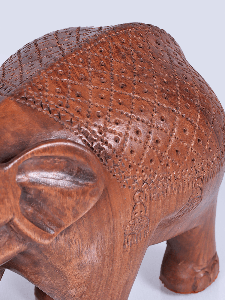 Decor It Walnut Wood Elephant - Shopping in Kashmir
