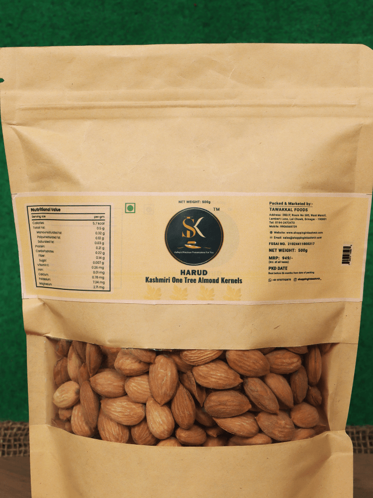 Harud Kashmiri One Tree Almond Kernels - Shopping in Kashmir