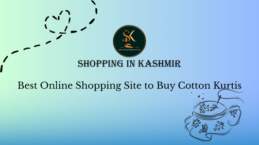 Buy Kashmiri Aari Work Cotton Kurtis Online at Shopping in Kashmir