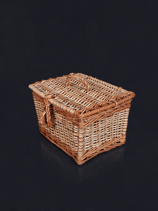 Shaakh Kashmiri Willow Wicker Accessory Box - Shopping in Kashmir