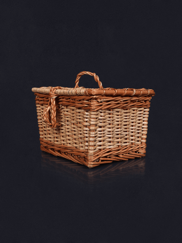 Shaakh Kashmiri Willow Wicker Accessory Box - Shopping in Kashmir
