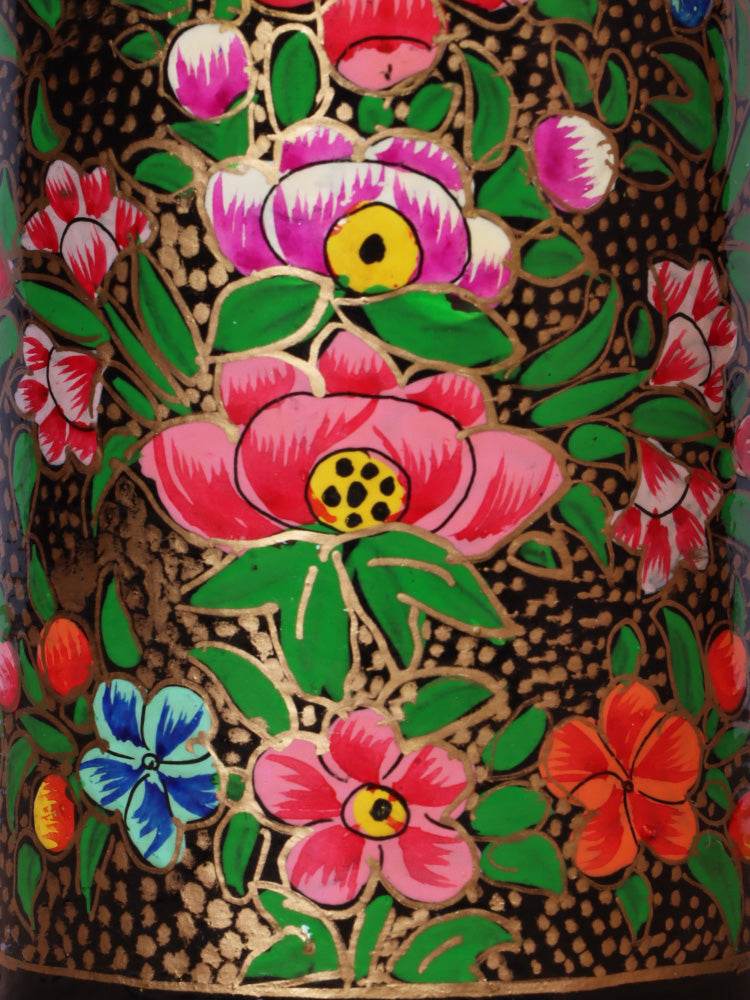 Lotus Petal Design Papier Mache Pen Holder - Shopping in Kashmir