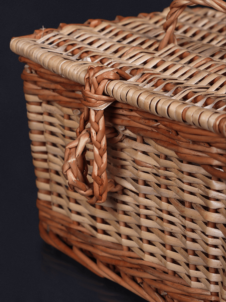 Shaakh Kashmiri Willow Wicker Accessory Box - Shopping in Kashmir