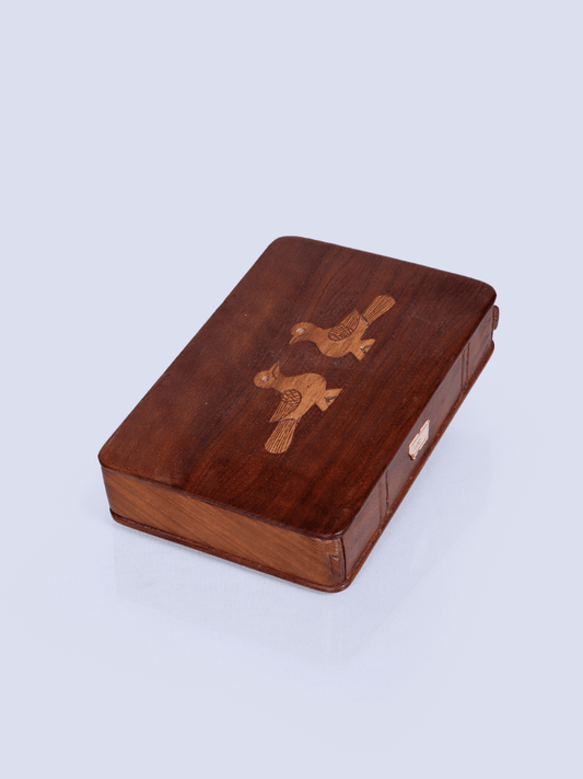 Bird Designed Walnut Wood Box - Shopping in Kashmir