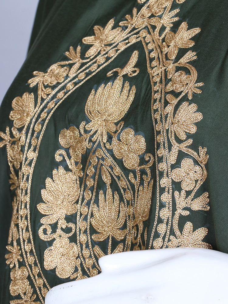 Zariya Lunar Green Silk Trio Edit - Kurti, Kaftan Set, & Coord Set