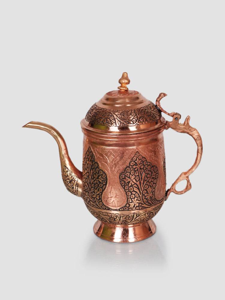 Kashmiri Kandkaari Copper Jug Set - Shopping in Kashmir