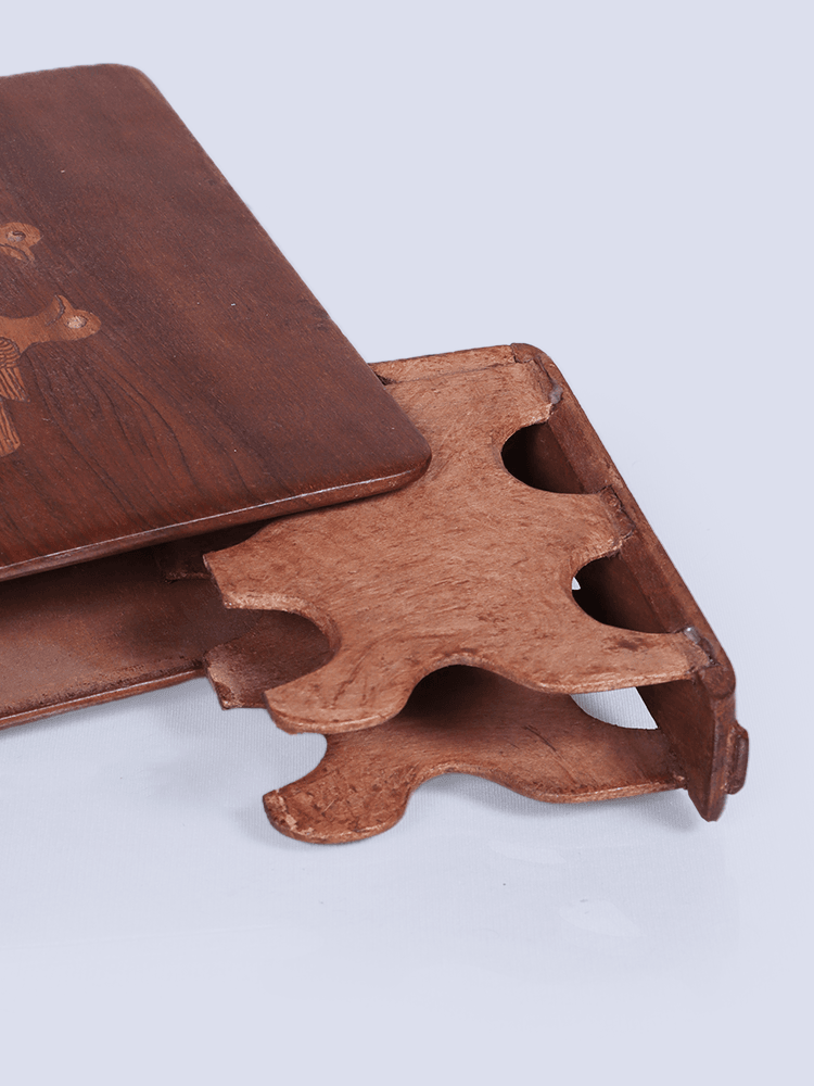 Bird Designed Walnut Wood Box - Shopping in Kashmir
