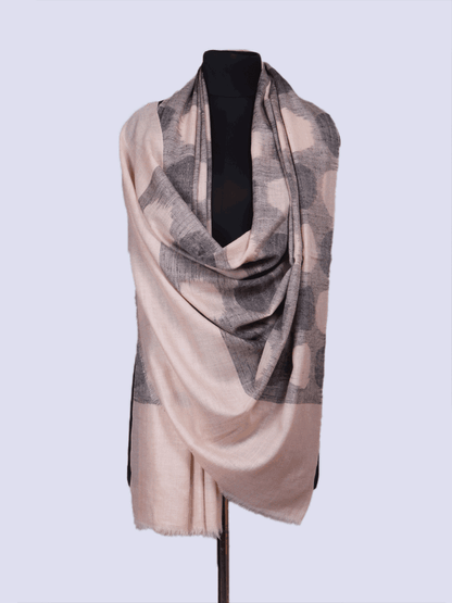 Shades Of Grey Ikkat Pashmina Shawl - Shopping in Kashmir