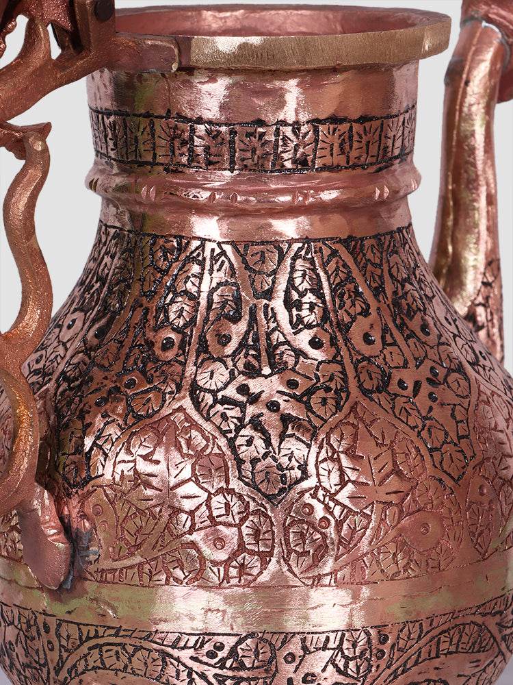 Engraved Design Copper Tash te Naari - Shopping in Kashmir