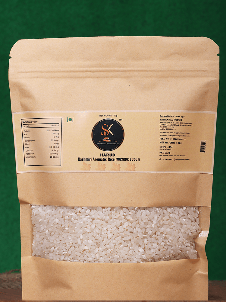 Harud Kashmiri Aromatic Rice (Mushuk Buduj) - Shopping in Kashmir