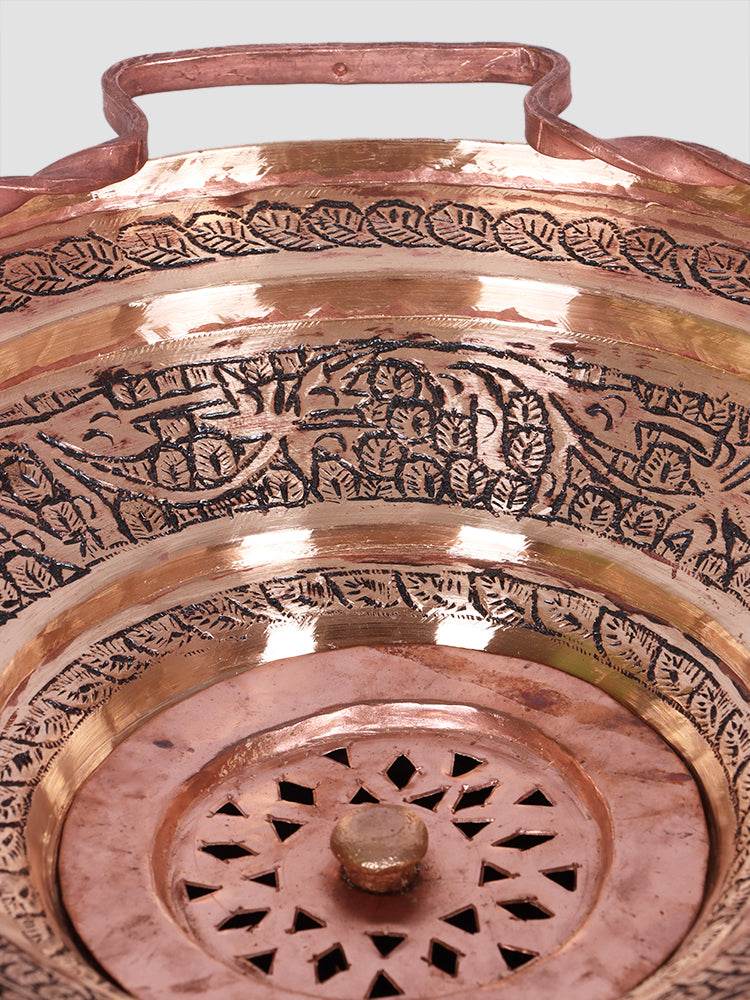 Engraved Design Copper Tash te Naari - Shopping in Kashmir