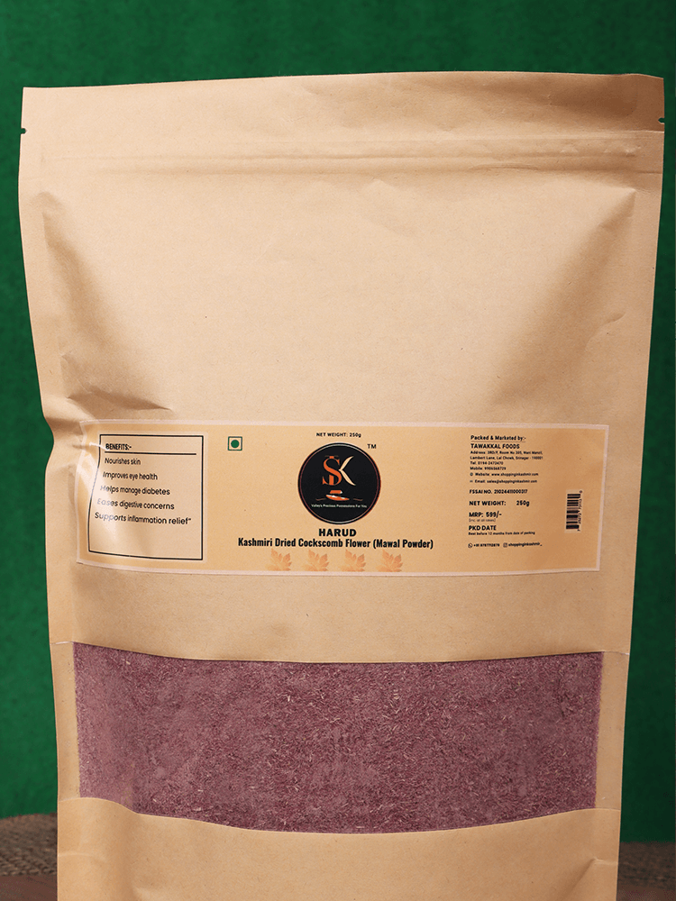 Harud Kashmiri Dried Cockscomb Flower (Mawal Powder) - Shopping in Kashmir