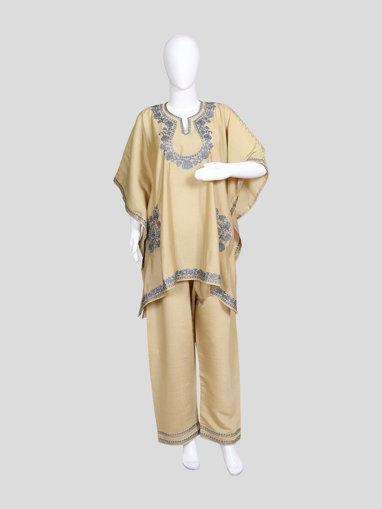 Zariya Butter Cream Silk Trio Edit - Kurti, Kaftan Set, & Coord Set