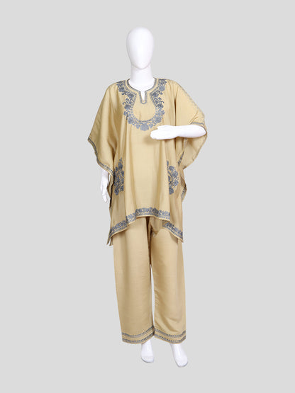 Zariya Butter Cream Silk Trio Edit - Kurti, Kaftan Set, & Coord Set
