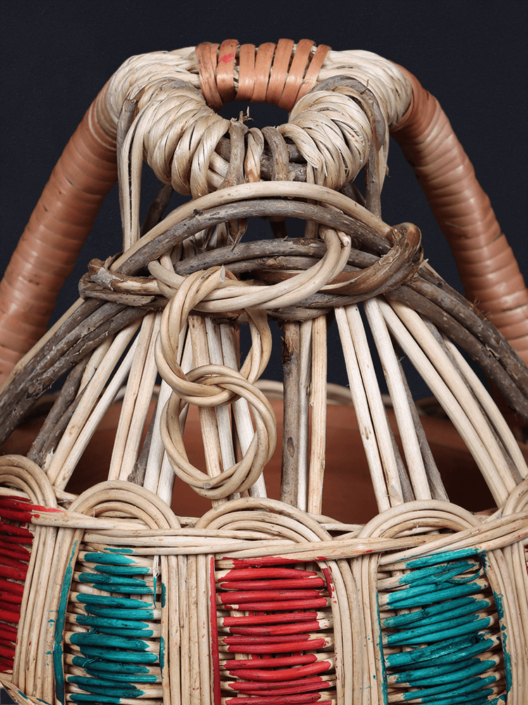 Shaakh Kashmiri Wicker Willow Ember Pot - Shopping in Kashmir
