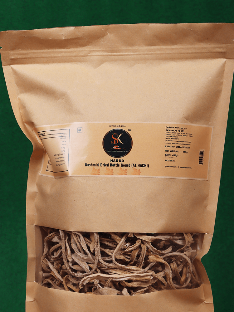 Harud Kashmiri Dried Bottle Gourd (Al Hachi)250gm - Shopping in Kashmir