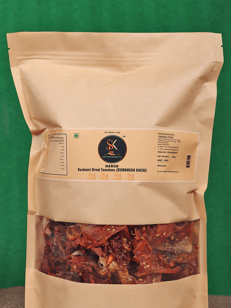 Harud Kashmiri Dried Tomatoes (Ruwangan Hachi) 250gm - Shopping in Kashmir