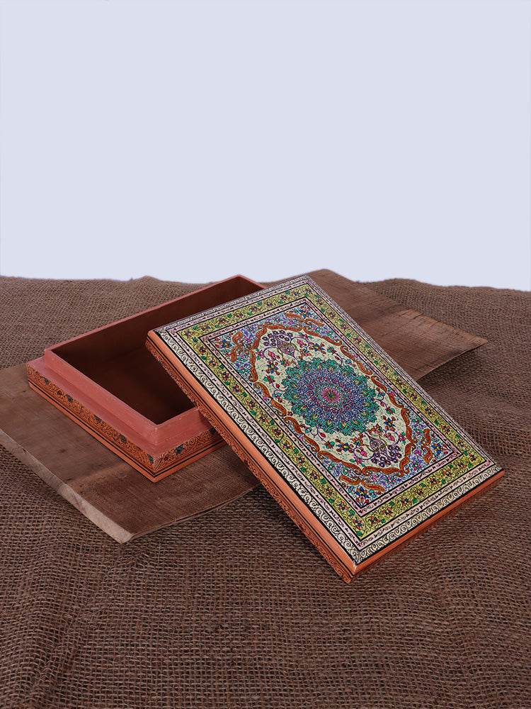 Gracious Work Papier Mache Jewellery Box - Shopping in Kashmir