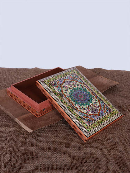 Gracious Work Papier Mache Jewellery Box - Shopping in Kashmir