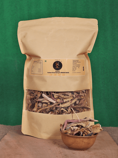 Harud Kashmiri Dried Aubergine (Wangan Hachi) 250gm - Shopping in Kashmir
