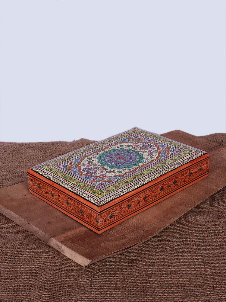 Gracious Work Papier Mache Jewellery Box - Shopping in Kashmir