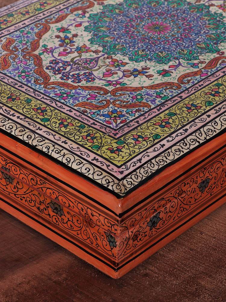 Gracious Work Papier Mache Jewellery Box - Shopping in Kashmir