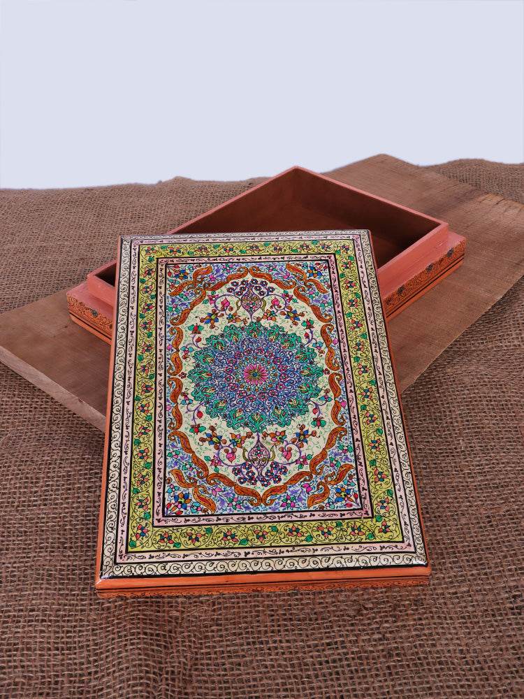 Gracious Work Papier Mache Jewellery Box - Shopping in Kashmir