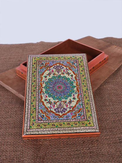 Gracious Work Papier Mache Jewellery Box - Shopping in Kashmir