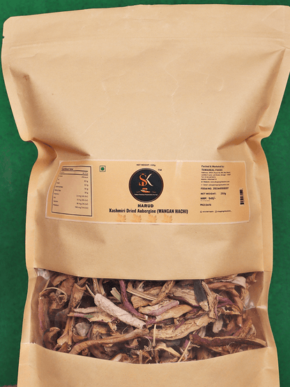 Harud Kashmiri Dried Aubergine (Wangan Hachi) 250gm - Shopping in Kashmir