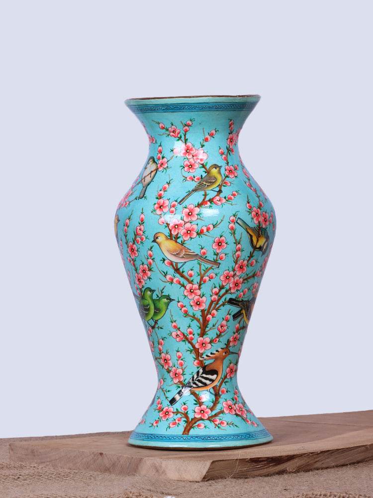 Ferozi Flora N Fauna Papier Mache Flower Vase - Shopping in Kashmir