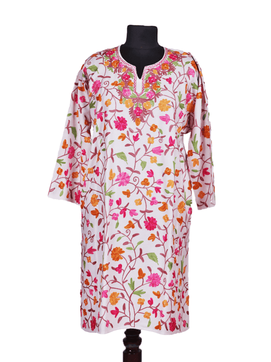 Noor-e-Posh: jaali Poshkaar Aari Embriodery Pheran - Shopping in Kashmir