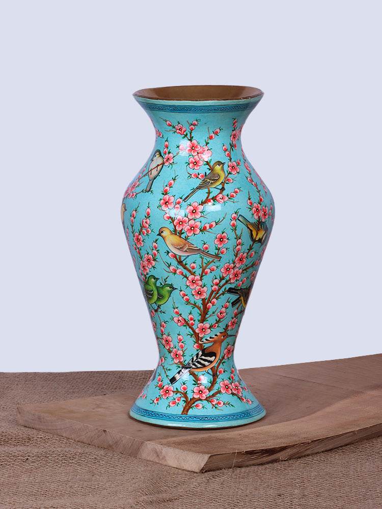 Ferozi Flora N Fauna Papier Mache Flower Vase - Shopping in Kashmir