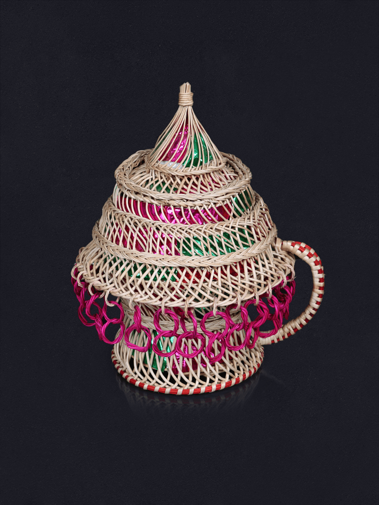 Shaakh Embellished Kashmiri Willow Charar Kangri - Shopping in Kashmir