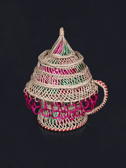 Shaakh Embellished Kashmiri Willow Charar Kangri - Shopping in Kashmir