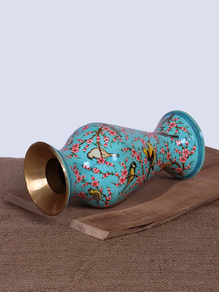 Ferozi Flora N Fauna Papier Mache Flower Vase - Shopping in Kashmir