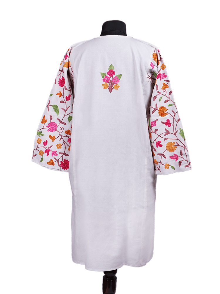 Noor-e-Posh: jaali Poshkaar Aari Embriodery Pheran - Shopping in Kashmir