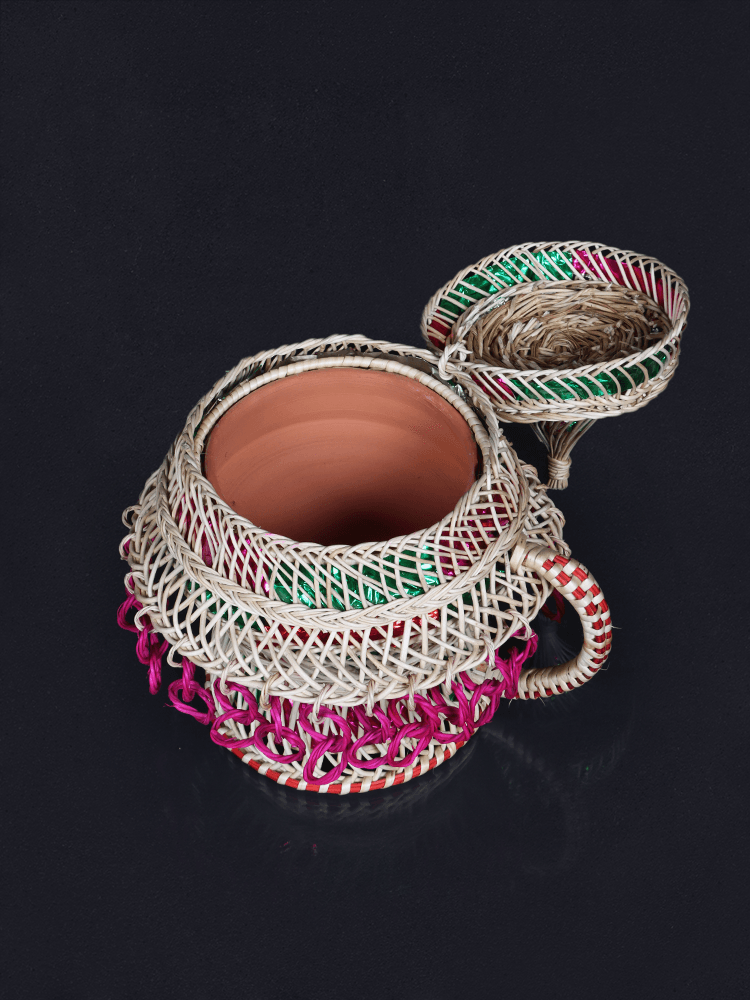 Shaakh Embellished Kashmiri Willow Charar Kangri - Shopping in Kashmir