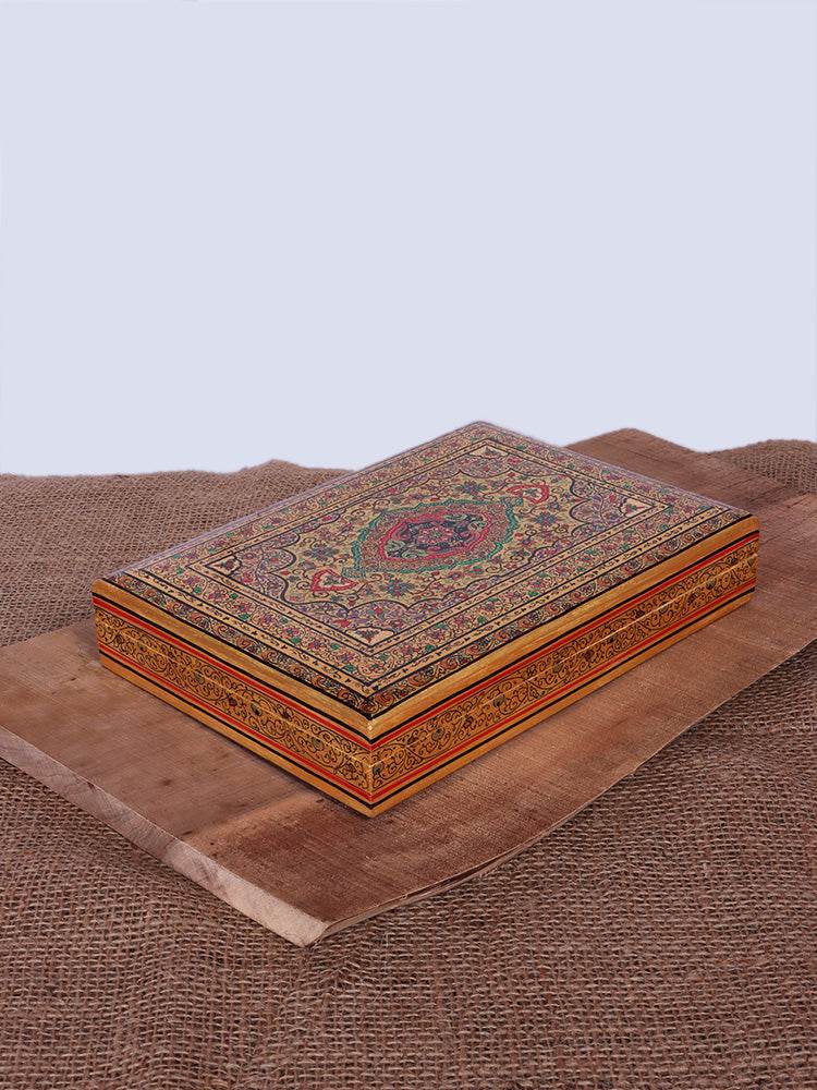 Kaaleen Work Papier Mache Jewellery Box - Shopping in Kashmir