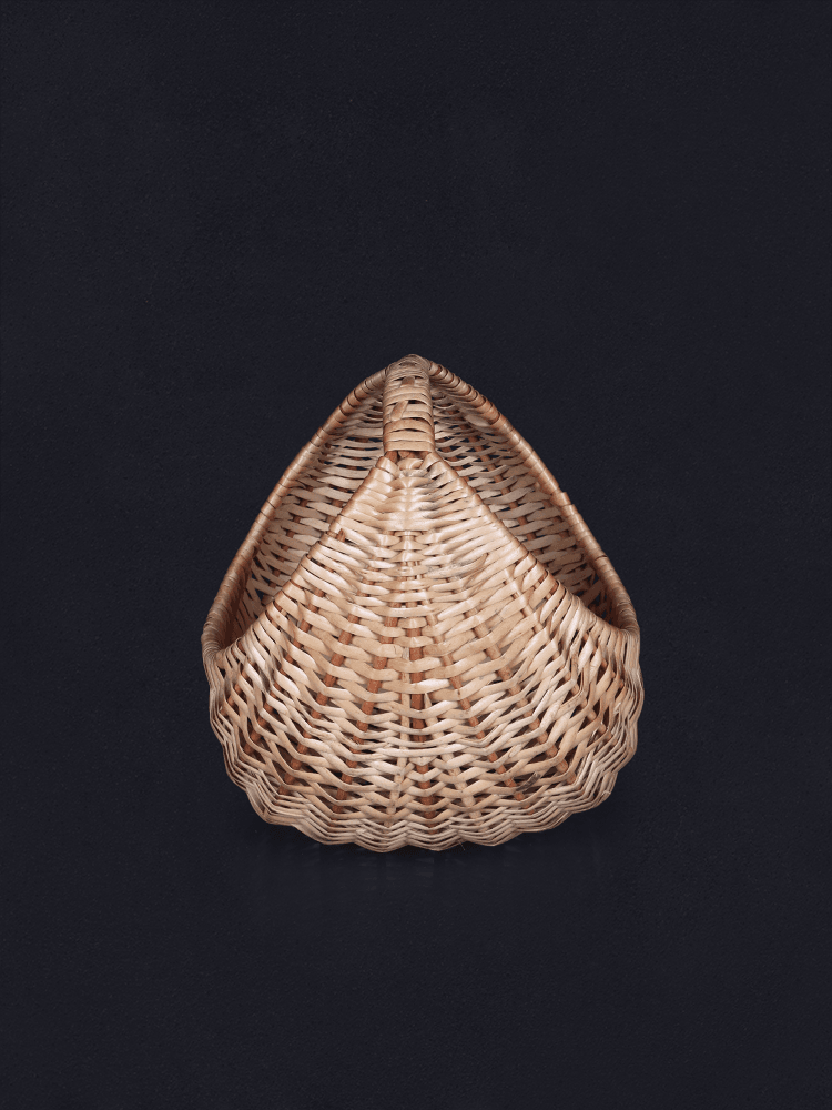 Shaakh Kashmiri Willow Scoop Basket - Shopping in Kashmir