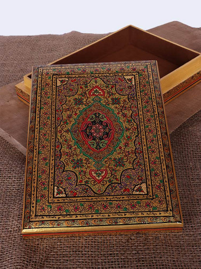 Kaaleen Work Papier Mache Jewellery Box - Shopping in Kashmir