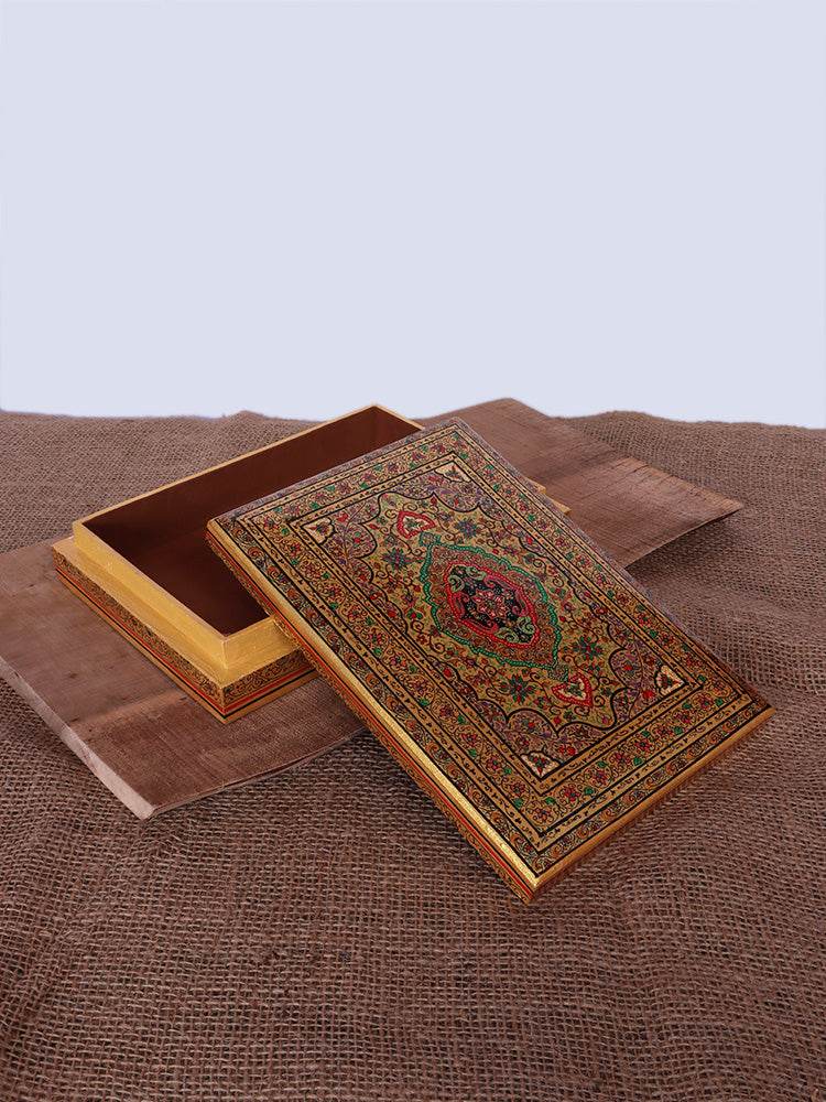 Kaaleen Work Papier Mache Jewellery Box - Shopping in Kashmir